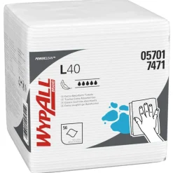Kimberly-Clark Professional Wipers Wypall L40, 1/4 Fold, Pack Of 56