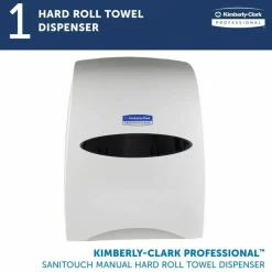 Kimberly-Clark Sanitouch Wall-Mount Hard Roll Towel Dispenser, 16 1/8