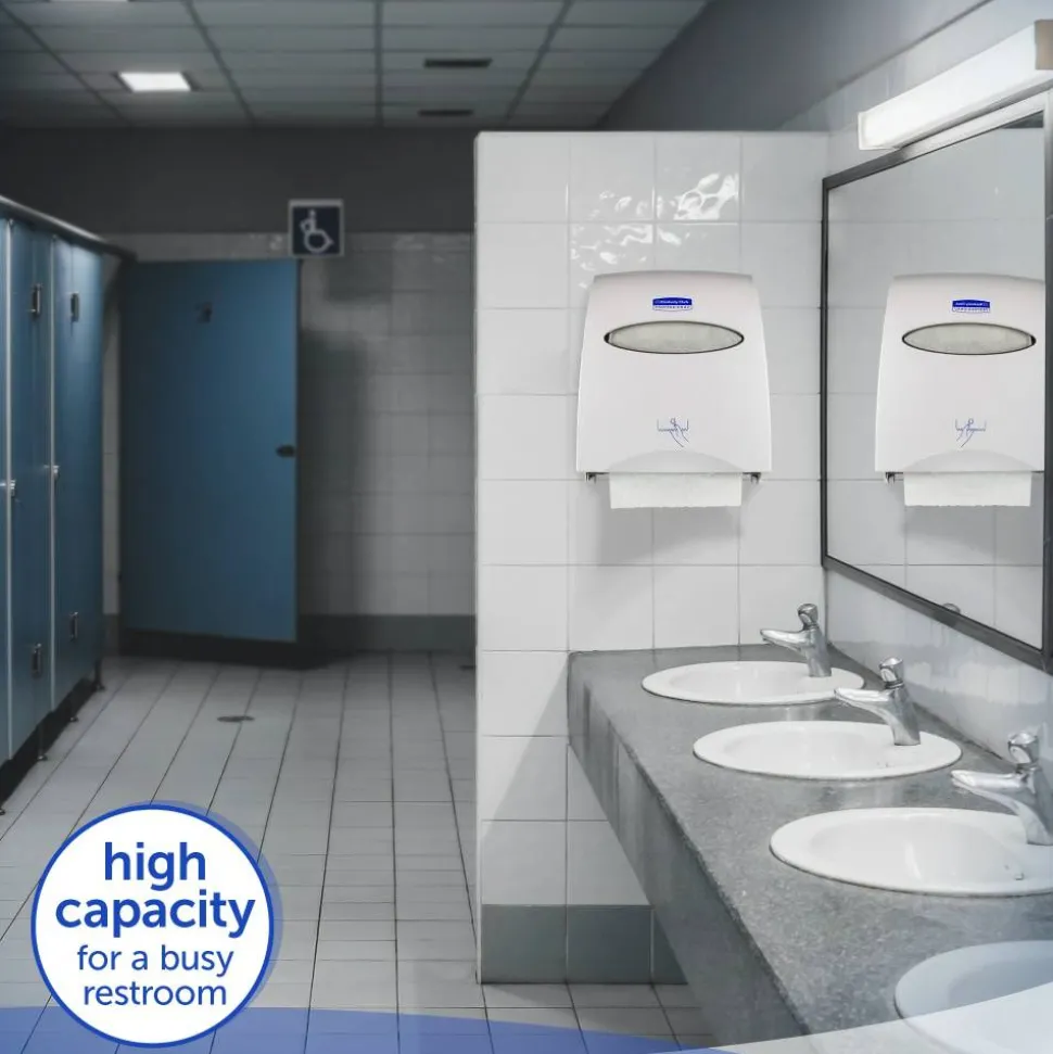 Kimberly-Clark Sanitouch Wall-Mount Hard Roll Towel Dispenser, 16 1/8" x 12 5/8" x 10 1/4", White