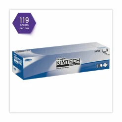 Kimtech Kimwipes Delicate Task Wipers, 3-Ply, 11.8 x 11.8, Unscented, White, 100/Box, 15 Boxes/Carton