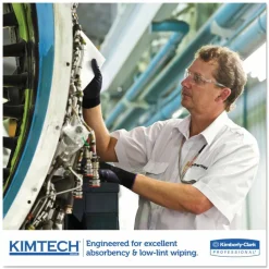 Kimtech SCOTTPURE Critical Task Wipers, 12 x 23, White, 50/Box, 8 Boxes/Carton