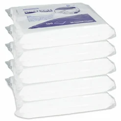 Kimtech W5 Critical Task Dry Wipers, Flat Double Bag, Spunlace, 9 x 9, Unscented, White, 100/Pack, 5 Packs/Carton
