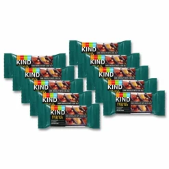 KIND Minis, Dark Chocolate Nuts/Sea Salt, 0.7 oz Bar, 10/Pack