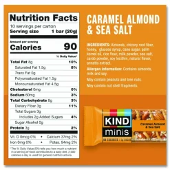 KIND Minis Nuts & Sea Salt Nut Bars Variety - Cholesterol-free, Gluten-free, Low Glycemic, Trans Fat Free, Low Sugar, Low Sodium - 27964