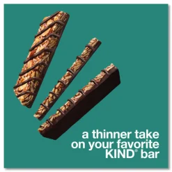 KIND Thins Dark Chocolate Nuts and Sea Salt/Caramel Almond and Sea Salt Variety Pack, 0.74 oz Bar, 20/Box