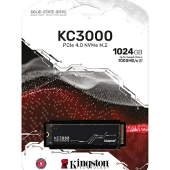 Kingston KC3000 1 TB Solid State Drive - M.2 2280 Internal - PCI Express NVMe (PCI Express NVMe 4.0 x4)