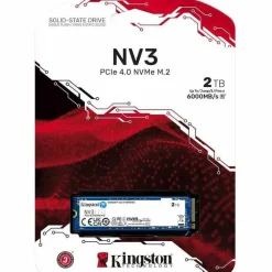 Kingston NV3 2 TB Solid State Drive - M.2 2280 Internal - PCI Express NVMe (PCI Express NVMe 4.0 x4)