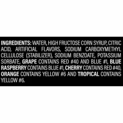 Kisko Giant Tropical Freezies Ice Pops, Fruit Punch, Guava, Mango, Pineapple, 5.5 oz Tube, 50/Carton