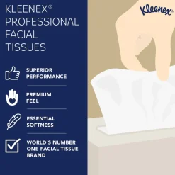 Kleenex FSC Certified 2-Ply Facial Tissues, 8 2/5