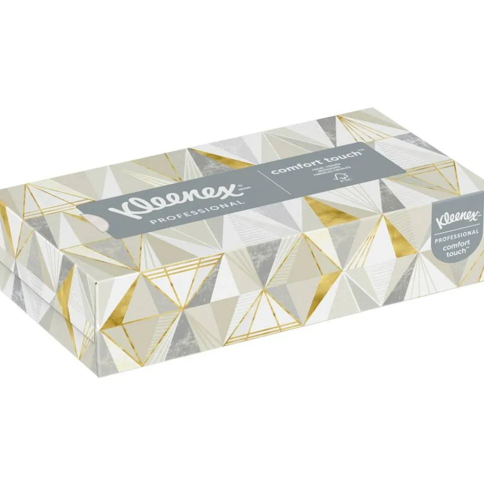Kleenex FSC Certified 2-Ply Facial Tissues, 8 2/5" x 8 3/5", White, 125 Tissues Per Box, Case Of 48 Boxes