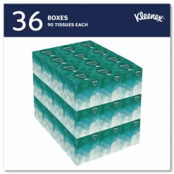 Kleenex Professional Facial Tissue, Pop-Up Box, 2-Ply, White, 90 Sheets/Box, 36 Boxes/Carton