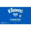 Kleenex Trusted Care 2-Ply Tissues, 8-7/16" x 8-1/2", White, 160 Tissues Per Box, Pack Of 3 Boxes
