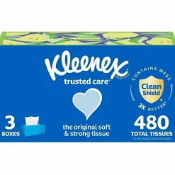 Kleenex Trusted Care 2-Ply Tissues, 8-7/16
