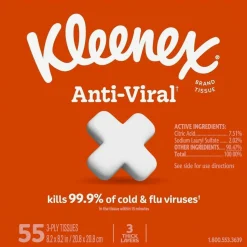 Kleenex Anti-viral Facial Tissue