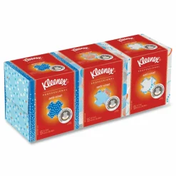 Kleenex Anti-Viral 3-Ply Facial Tissue, White, 68 Sheets Per Box, Carton Of 12