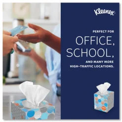 Kleenex Anti-Viral 3-Ply Facial Tissue, White, 68 Sheets Per Box, Carton Of 12