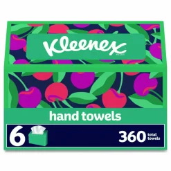 Kleenex Hand Towels in a POP-UP* Box, 1-Ply, 6.8 x 9, White, 60/Box, 6 Boxes/Carton