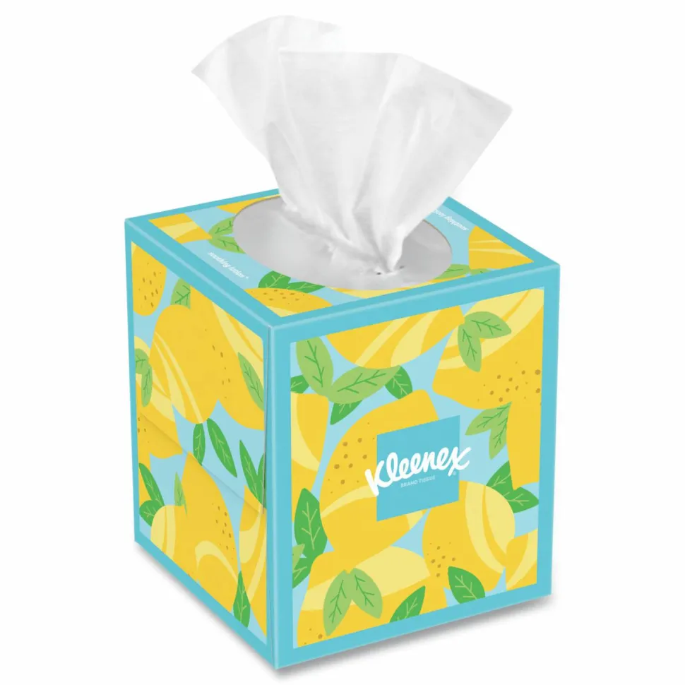Kleenex Lotion Facial Tissue, 3-Ply, White, 60 Sheets/Box, 27 Boxes/Carton