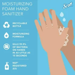 Kleenex Moisturizing Foam Hand Sanitizer, 33.8 Oz