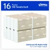 Kleenex Multifold Paper Towels (01890), White, 16 Packs / Case, 150 Tri Fold Paper Towels / Pack, 2,400 Towels / Case