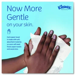Kleenex Multifold Paper Towels (01890), White, 16 Packs / Case, 150 Tri Fold Paper Towels / Pack, 2,400 Towels / Case