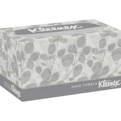 Kleenex1-Ply Hand Towels in a Pop-Up Box, 120 Sheets Per Box, Pack Of 18 Boxes