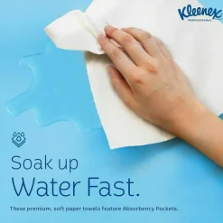 Kleenex1-Ply Hand Towels in a Pop-Up Box, 120 Sheets Per Box, Pack Of 18 Boxes