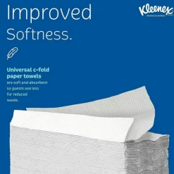 Kleenex Professional C-Fold Paper Towels, 150 Sheets Per Pack, Case of 16 Packs