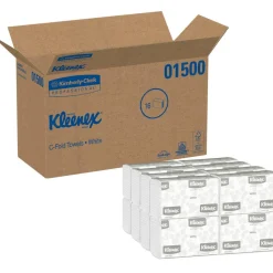 Kleenex Professional C-Fold Paper Towels, 150 Sheets Per Pack, Case of 16 Packs