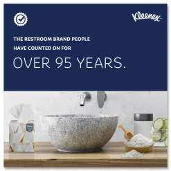 Kleenex Professional Naturals Facial Tissue, 2-Ply, White, Flat Facial Tissue Boxes for Business, 125 Sheets Per Box, Case of 48 Boxes
