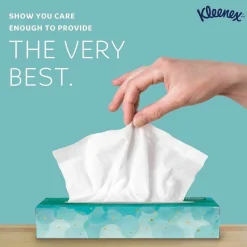 Kleenex Professional White Facial Tissue Junior Pack, 2-Ply, 48 Sheets/Box, 64 Boxes/Carton