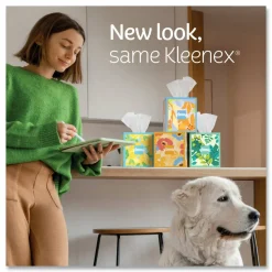 Kleenex Soothing Lotion Facial Tissue, 3-Ply, White, 60 Sheets/Box, 27 Boxes/Carton