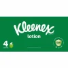 Kleenex Soothing Lotion 3-Ply Tissues, White, 60 Tissues Per Box, Case Of 4 Boxes