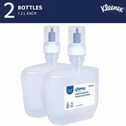 Kleenex Ultra Moisturizing Foam Hand Sanitizer, 1,200 mL Cassette, Unscented, 2/Carton