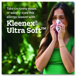 Kleenex Ultra Soft Facial Tissue, 3-Ply, White, 120 Sheets/Box, 4 Boxes/Pack, 6 Packs/Carton
