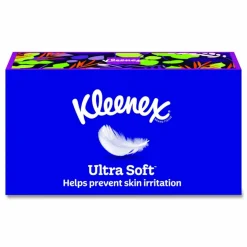 Kleenex Ultra Soft Facial Tissue, 3-Ply, White, 120 Sheets/Box, 4 Boxes/Pack, 6 Packs/Carton