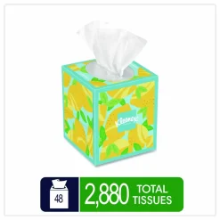 Kleenex Ultra Soft Facial Tissue, 3-Ply, White, 60 Sheets/Box, 4 Boxes/Pack, 12 Packs/Carton
