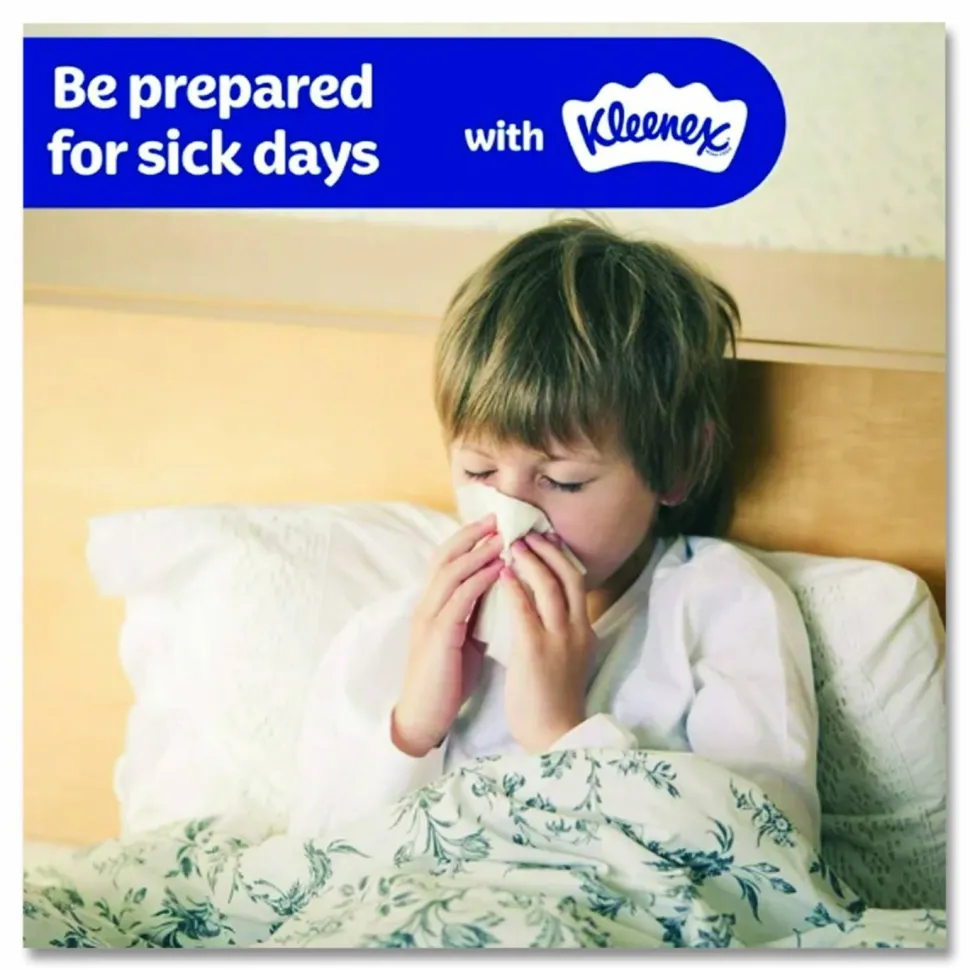 Kleenex Ultra Soft Facial Tissue, 3-Ply, White, 120 Sheets/Box, 6 Boxes/Pack, 4 Packs/Carton