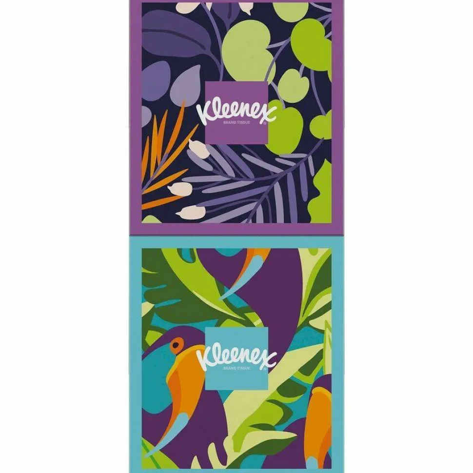 Kleenex Ultra Soft Facial Tissue, 3-Ply, White, 60 Sheets/Box, 4 Boxes/Pack, 3 Packs/Carton