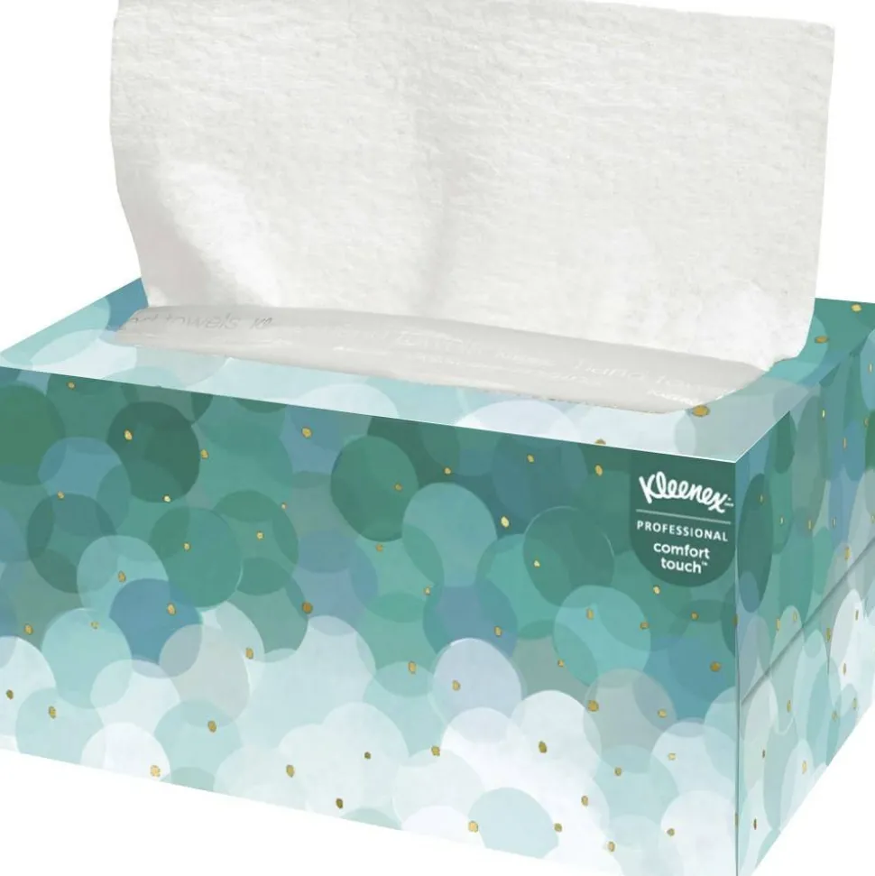 Kleenex Ultra-Soft 1-Ply Folded Paper Towels In Pop-up Box, Pack Of 70 Sheets