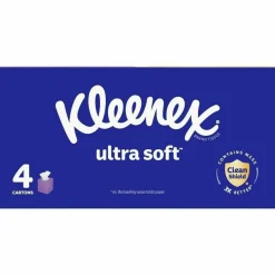 Kleenex Ultra Soft 3-Ply Unscented Tissues, 8-1/4