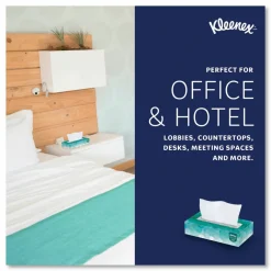 Kleenex White Facial Tissue for Business, Pop-Up Box, 2-Ply, 100 Sheets/Box