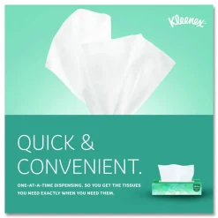 Kleenex White Facial Tissue for Business, Pop-Up Box, 2-Ply, 100 Sheets/Box