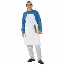 KleenGuard A20 Breathable Particle Protectioin Apron 36550, MICROFORCE Barrier SMS Fabric, One Size Fits Most, White
