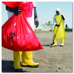 KleenGuard A70 Chemical Spray Protection Aprons, Polyethylene-Coated Fabric, One Size Fits Most, Yellow, 100/Carton