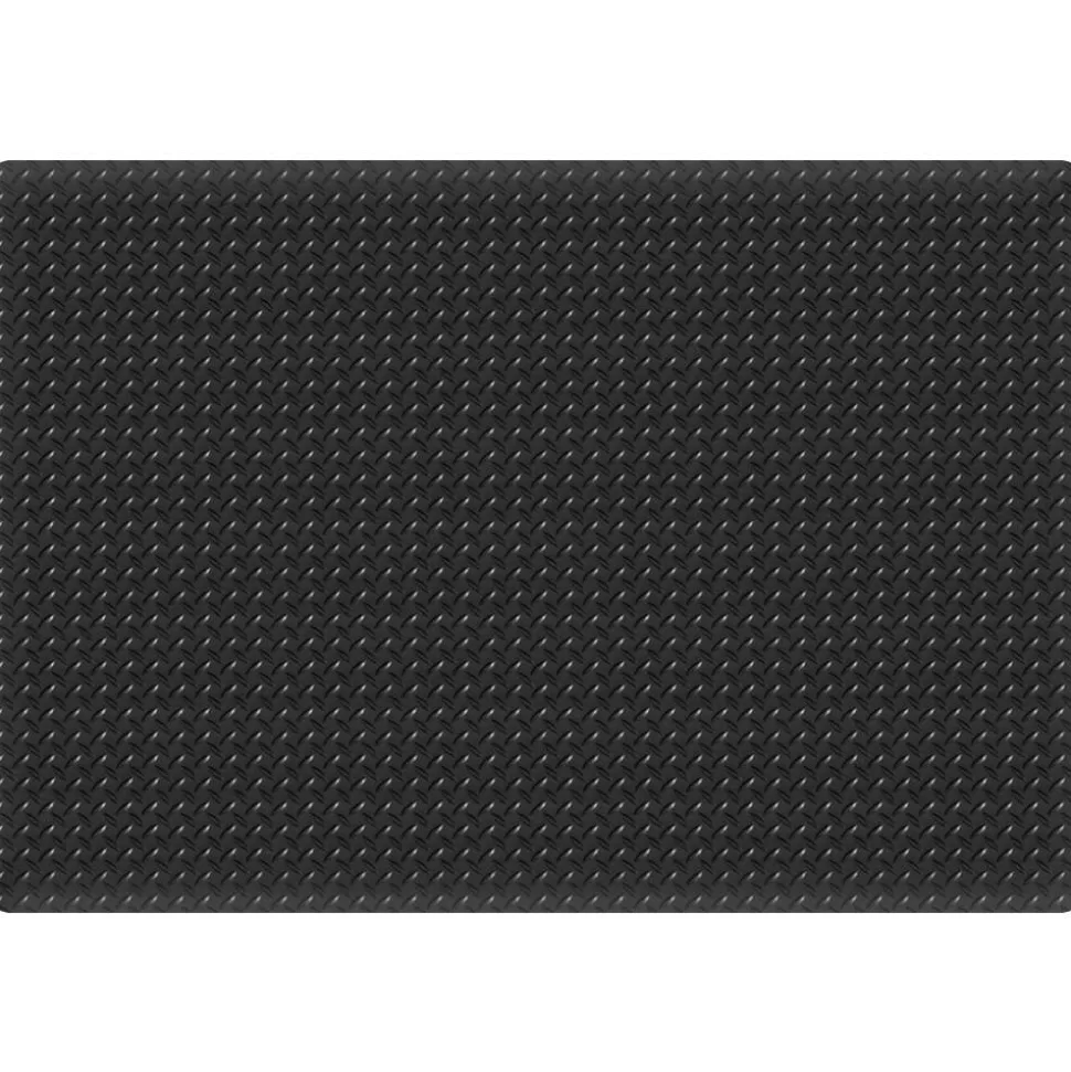 K-Marble Foot Anti-Fatigue Mat, 24"H x 36"W, Black/White