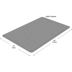 K-Marble Foot Anti-Fatigue Mat, 24" x 36", Gray