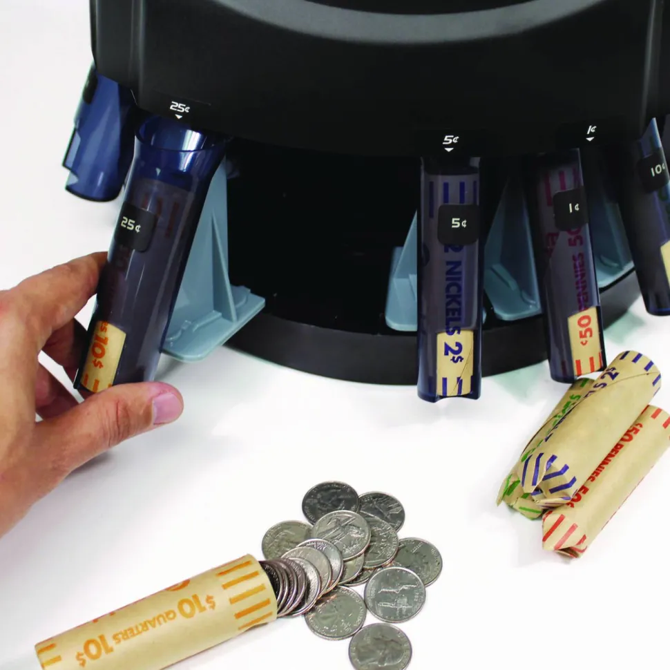 Kolibri KCS-2000 Coin Sorter, 300 coins/min, 10" x 11.6" x 13.6", Black