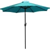 Kona Teal 9 FT Round Umbrella with 1.5" Diameter Aluminum Pole with Crank and Tilt Function