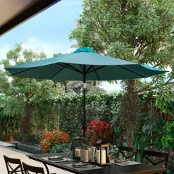 Kona Teal 9 FT Round Umbrella with 1.5